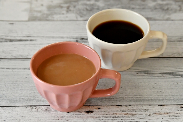 コーヒーとカフェオレ
